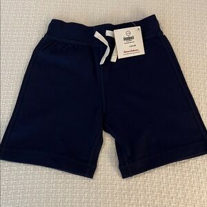 BNWT Size 5 Hanna Andersson Dark Blue Shorts with White Accents